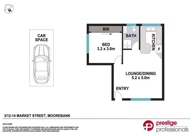 Floorplan of Homely unit listing, 3/12-14 Market Street, Moorebank NSW 2170