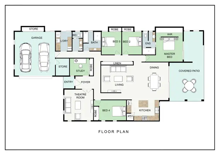 Floorplan of Homely house listing, 30 Mercy Drive, North Mackay QLD 4740