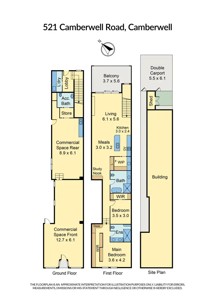 Floorplan of Homely house listing, 521 Camberwell Road, Camberwell VIC 3124