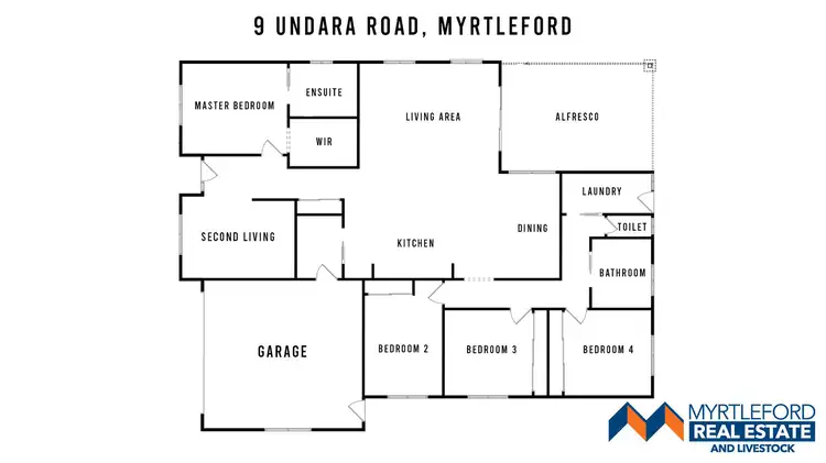 Floorplan of Homely house listing, 9 Undara Road, Myrtleford VIC 3737