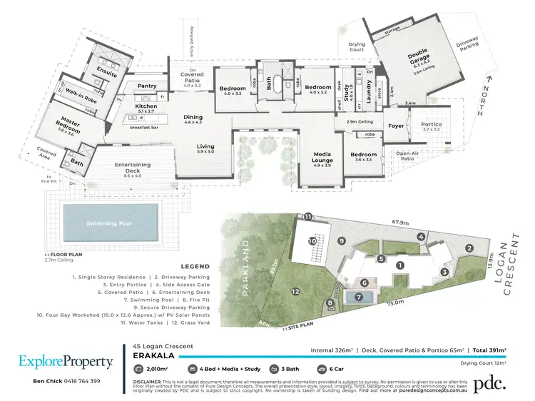 Floorplan of Homely house listing, 45 Logan Crescent, Erakala QLD 4740
