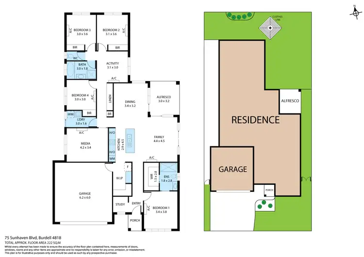 Floorplan of Homely house listing, 75 Sunhaven Boulevard, Burdell QLD 4818