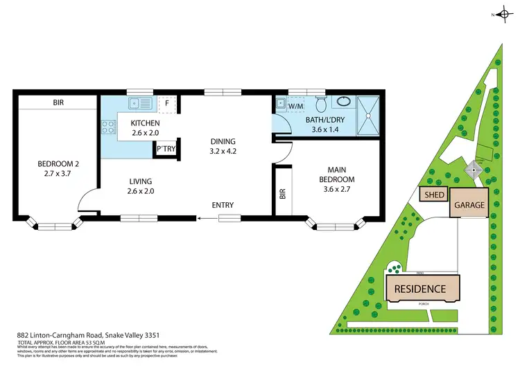 Floorplan of Homely house listing, 882 Linton-Carngham Road, Snake Valley VIC 3351