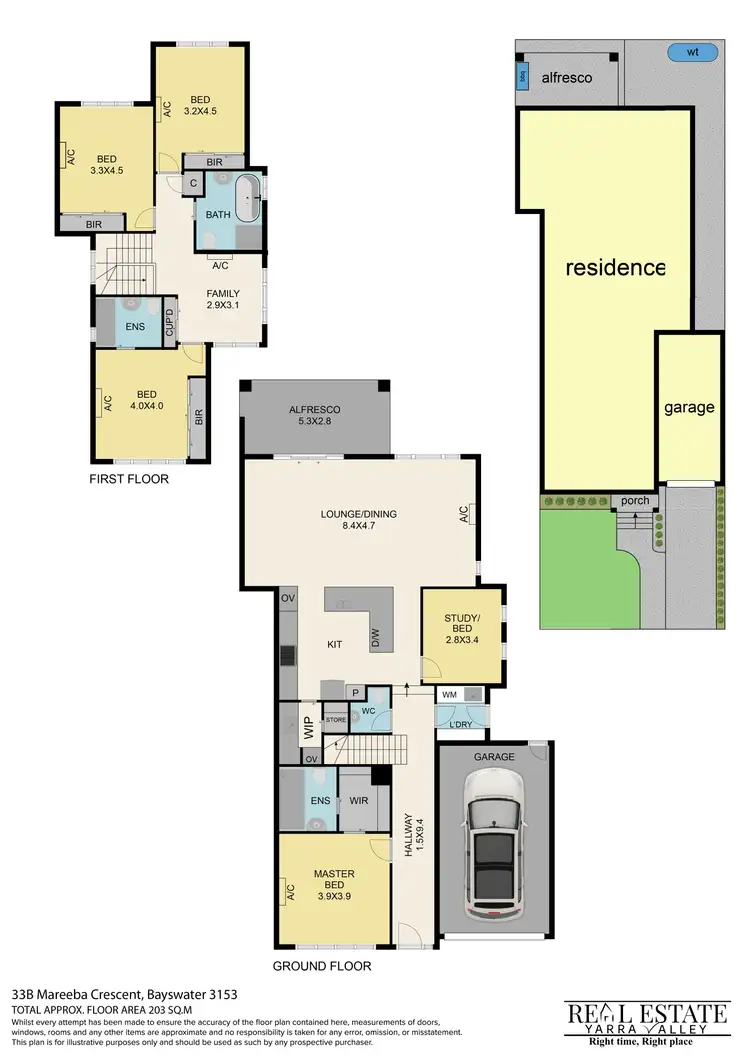 Floorplan of Homely house listing, 33B Mareeba Crescent, Bayswater VIC 3153