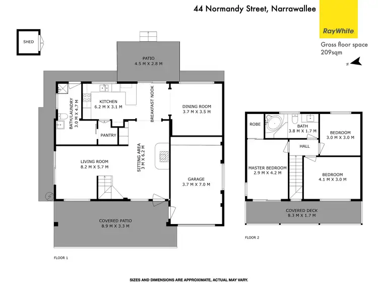 Floorplan of Homely house listing, 44 Normandy Street, Narrawallee NSW 2539