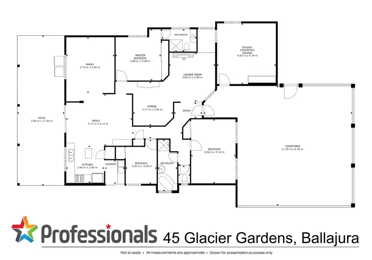 Floorplan of Homely house listing, 45 Glacier Gardens, Ballajura WA 6066
