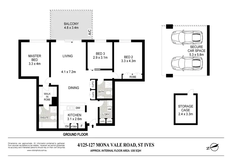 Floorplan of Homely apartment listing, 4/125-127 Mona Vale Road, St Ives NSW 2075