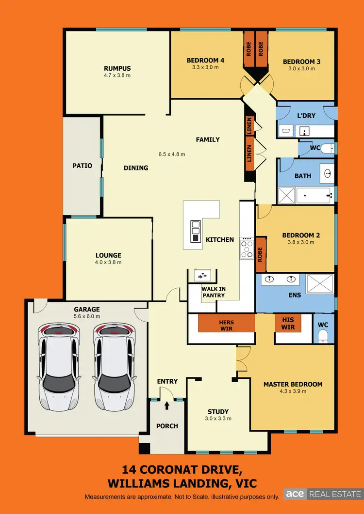 Floorplan of Homely house listing, 14 Coronat Drive, Williams Landing VIC 3027