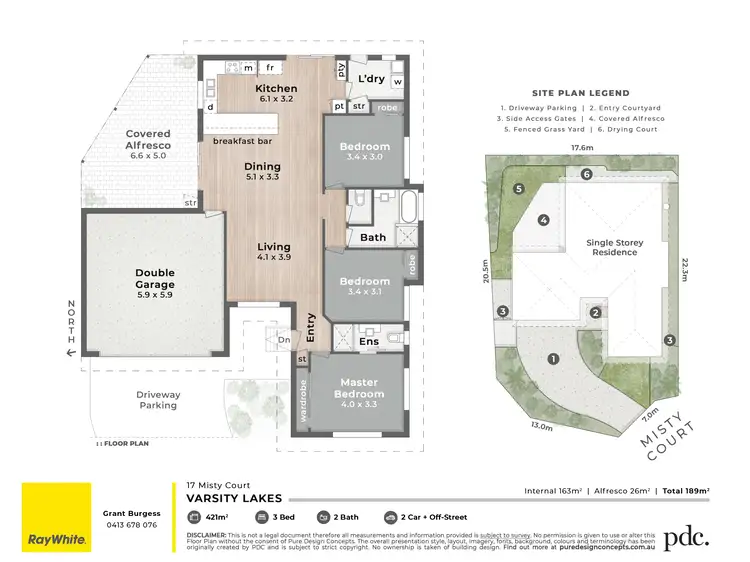 Floorplan of Homely house listing, 17 Misty Court, Varsity Lakes QLD 4227