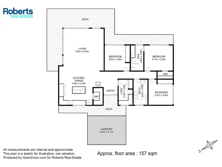 Floorplan of Homely house listing, 1 Sea Eagle Drive, Bicheno TAS 7215