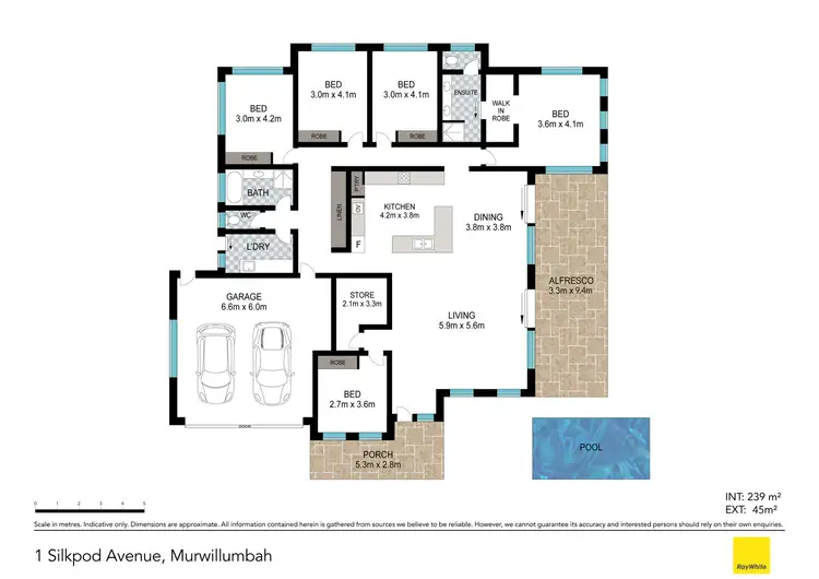Floorplan of Homely house listing, 1 Silkpod Avenue, Murwillumbah NSW 2484