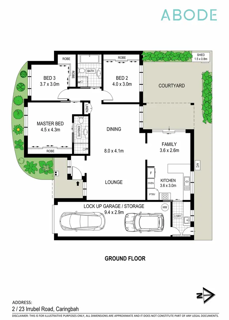 Floorplan of Homely villa listing, 2/23 Irrubel Road, Caringbah NSW 2229