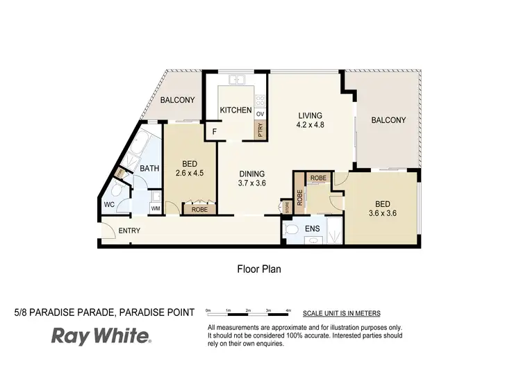 Floorplan of Homely unit listing, 5/8 Paradise Parade, Paradise Point QLD 4216