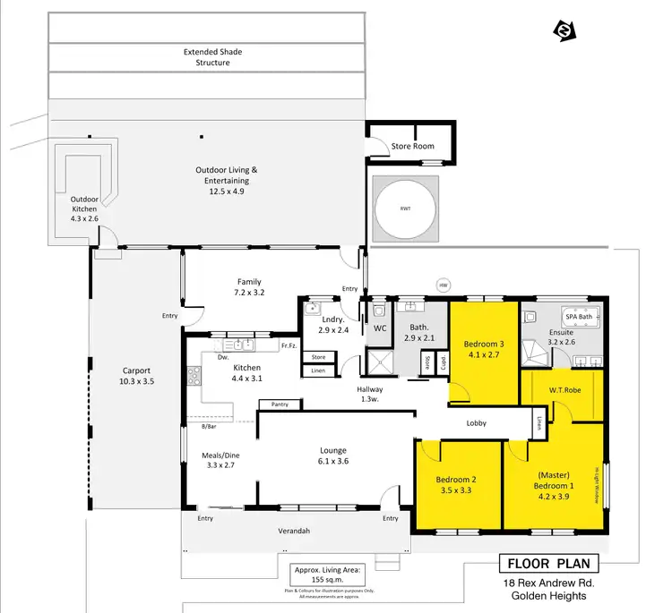 Floorplan of Homely other listing, 18 Rex Andrew Road, Golden Heights SA 5322