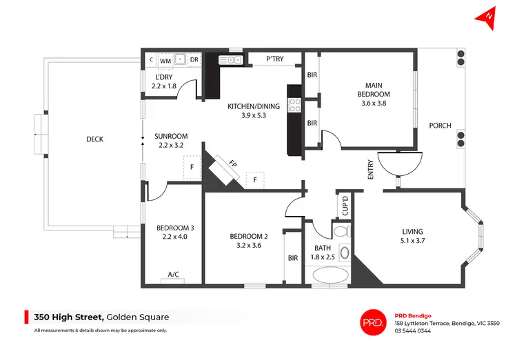 Floorplan of Homely house listing, 350 High Street, Golden Square VIC 3555