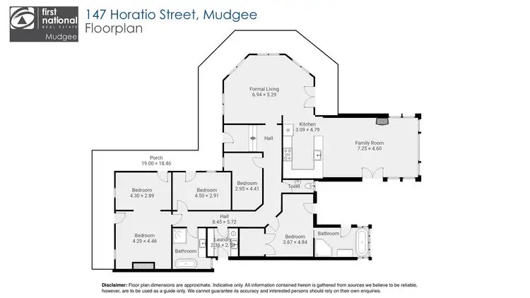 Floorplan of Homely house listing, 147 Horatio Street, Mudgee NSW 2850