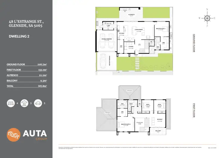 Floorplan of Homely house listing, Lot 2/48 L'Estrange Street, Glenside SA 5065