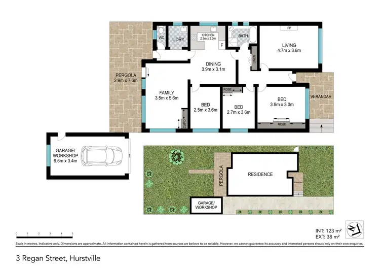 Floorplan of Homely house listing, 3 Regan Street, Hurstville NSW 2220