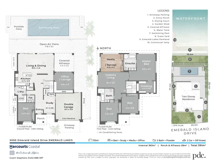 Floorplan of Homely house listing, 5050 Emerald Island Drive, Carrara QLD 4211