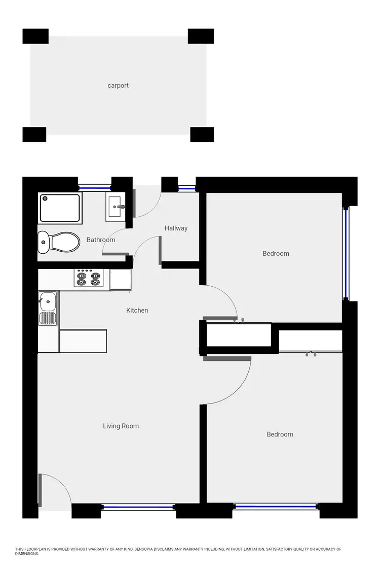Floorplan of Homely house listing, 2/6 Cooyal Street, Cowra NSW 2794