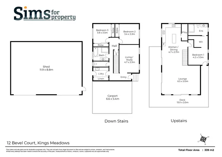 Floorplan of Homely house listing, 12 Bevel Court, Kings Meadows TAS 7249