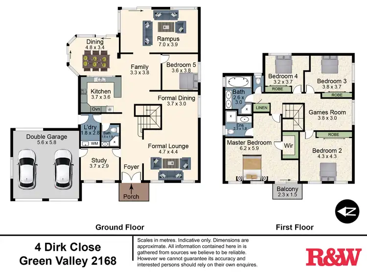 Floorplan of Homely house listing, 4 Dirk Close, Green Valley NSW 2168