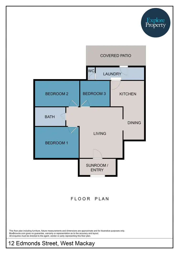 Floorplan of Homely house listing, 12 Edmonds Street, West Mackay QLD 4740