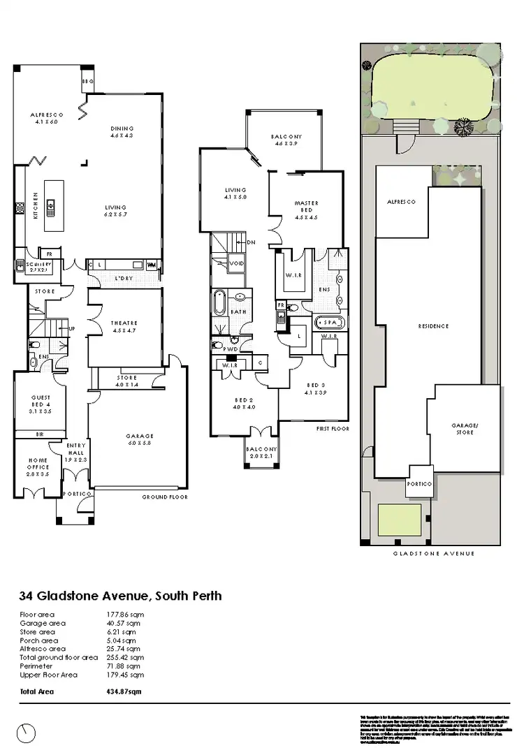 Floorplan of Homely house listing, 34 Gladstone Avenue, South Perth WA 6151