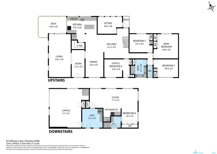 Floorplan of Homely house listing, 42 Hillview Lane, Pomona QLD 4568