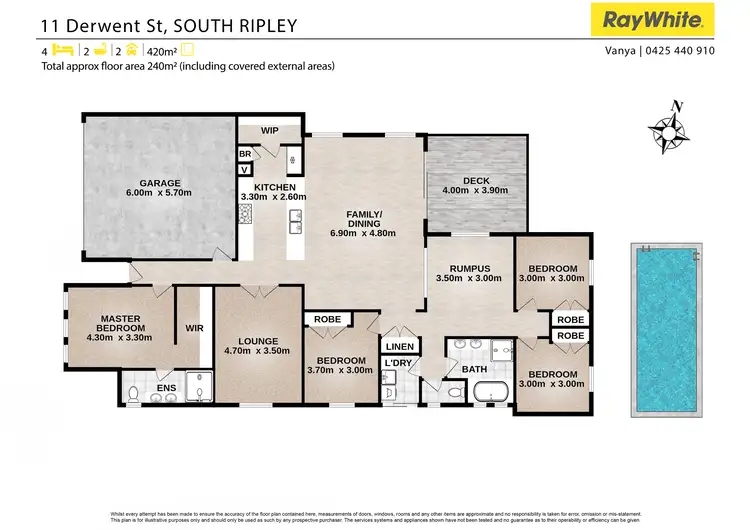 Floorplan of Homely house listing, 11 Derwent Street, South Ripley QLD 4306