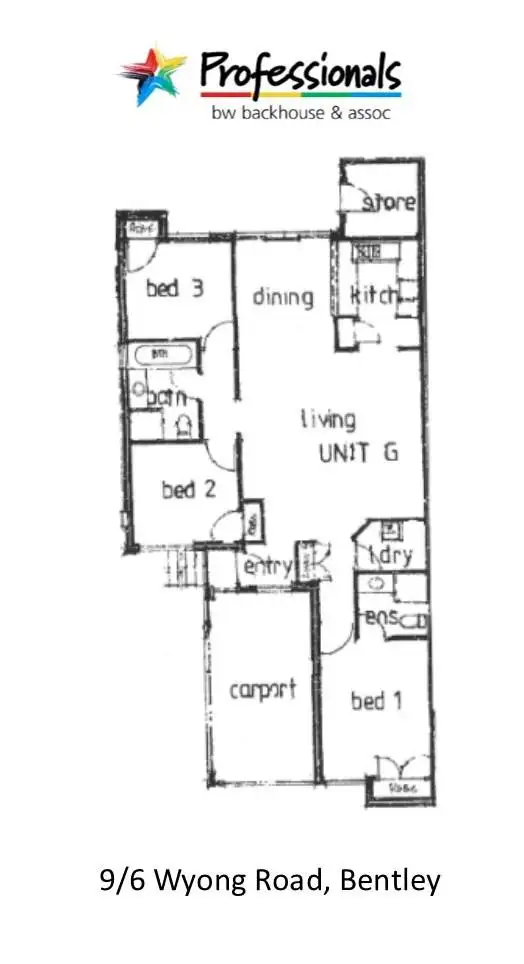 Floorplan of Homely villa listing, 9/4-8 Wyong Road, Bentley WA 6102