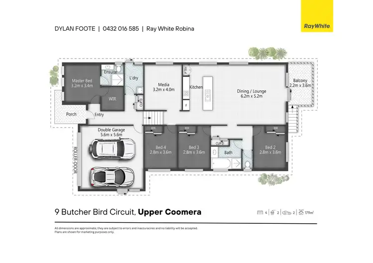 Floorplan of Homely house listing, 9 Butcher Bird Circuit, Upper Coomera QLD 4209