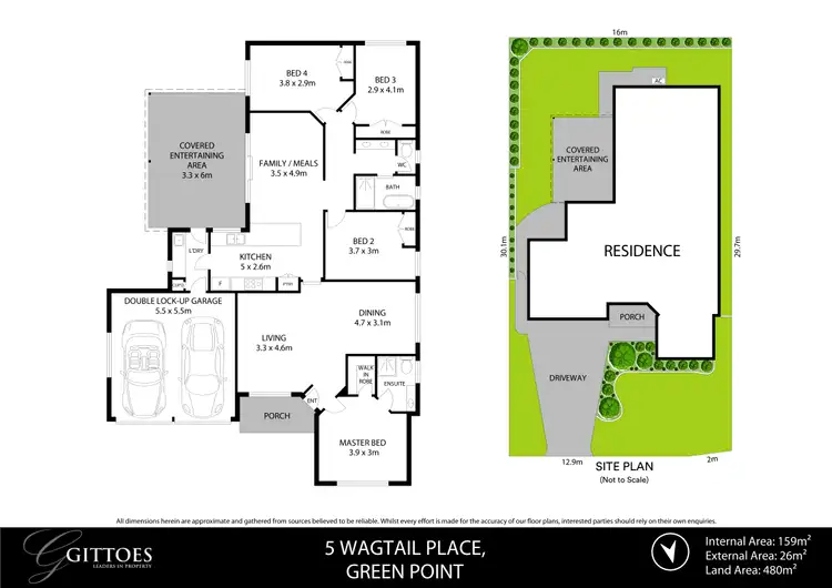 Floorplan of Homely house listing, 5 Wagtail Place, Green Point NSW 2251