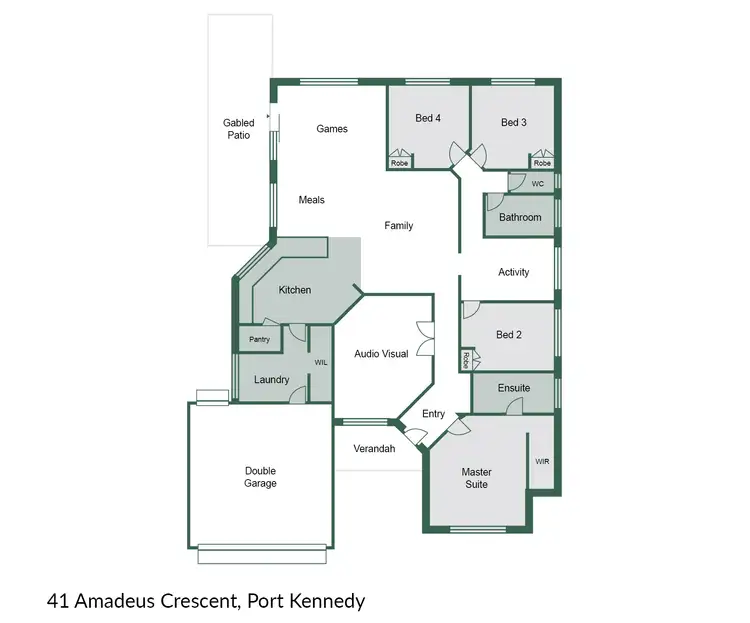 Floorplan of Homely house listing, 41 Amadeus Crescent, Port Kennedy WA 6172