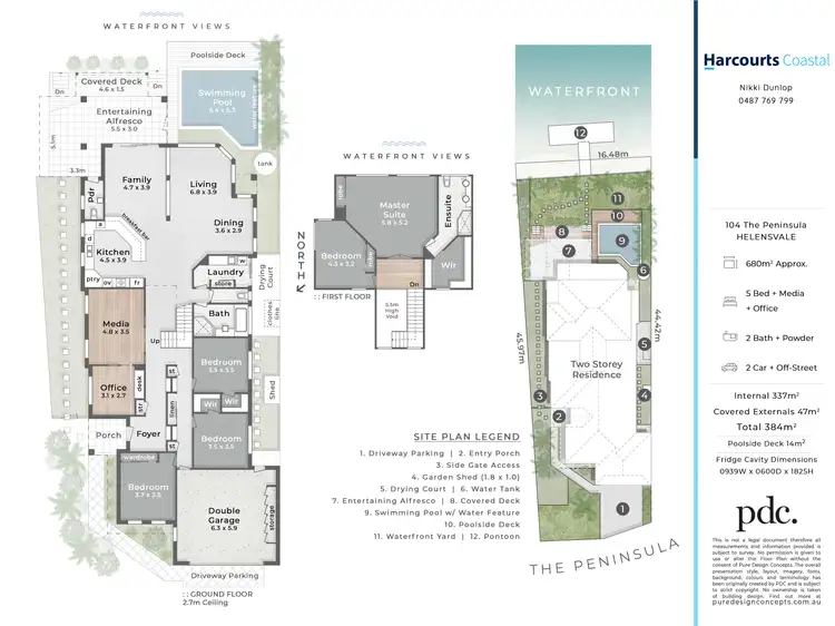 Floorplan of Homely house listing, 104 The Peninsula, Helensvale QLD 4212