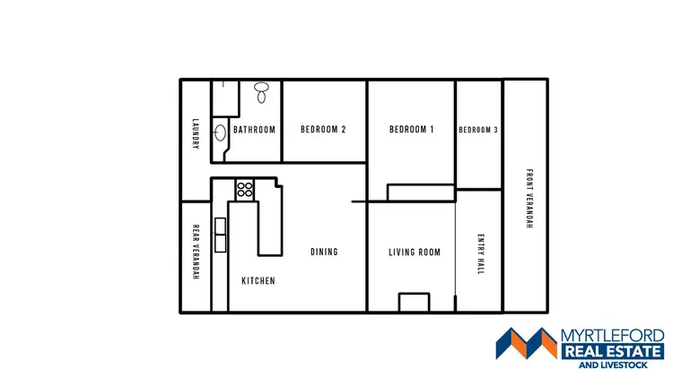 Floorplan of Homely house listing, 14 Jamieson Street, Myrtleford VIC 3737