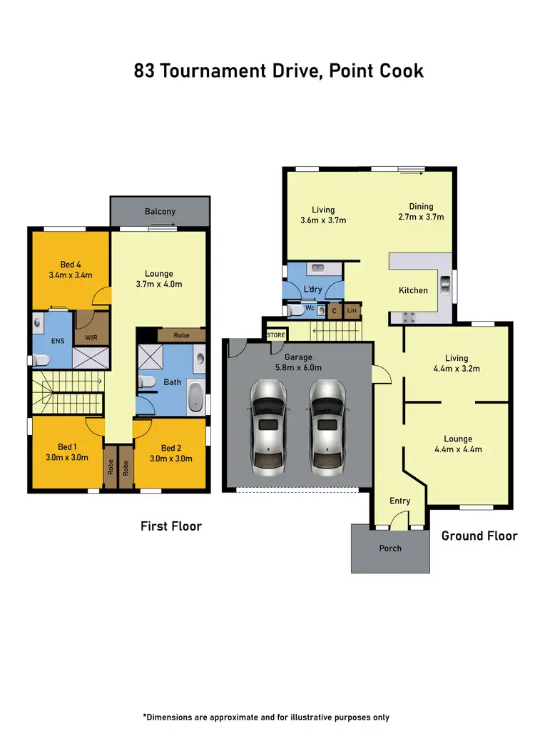 Floorplan of Homely house listing, 83 Tournament Drive, Sanctuary Lakes VIC 3030