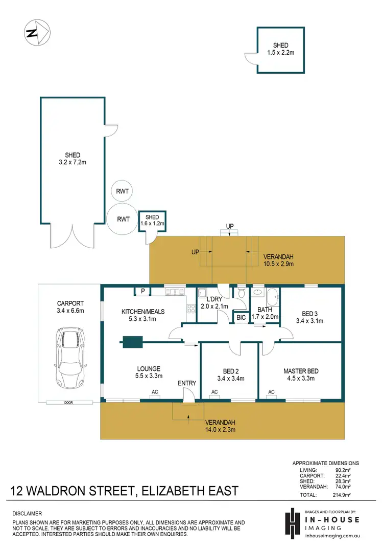 Floorplan of Homely house listing, 12 Waldron Street, Elizabeth East SA 5112
