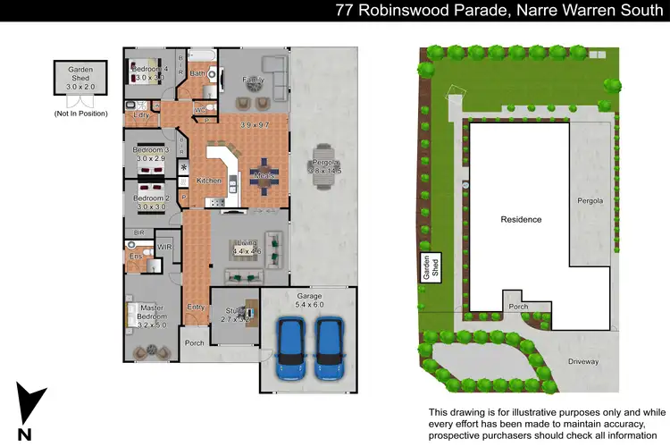 Floorplan of Homely house listing, 77 Robinswood Parade, Narre Warren South VIC 3805