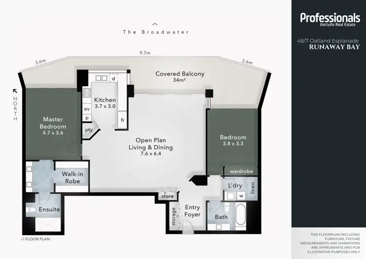 Floorplan of Homely unit listing, 48/7 Oatland Esplanade, Runaway Bay QLD 4216
