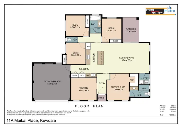 Floorplan of Homely house listing, 11A Maikai Place, Kewdale WA 6105