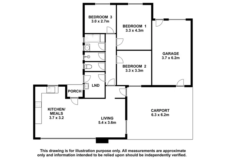 Floorplan of Homely house listing, 8 Dunn Street, Bordertown SA 5268