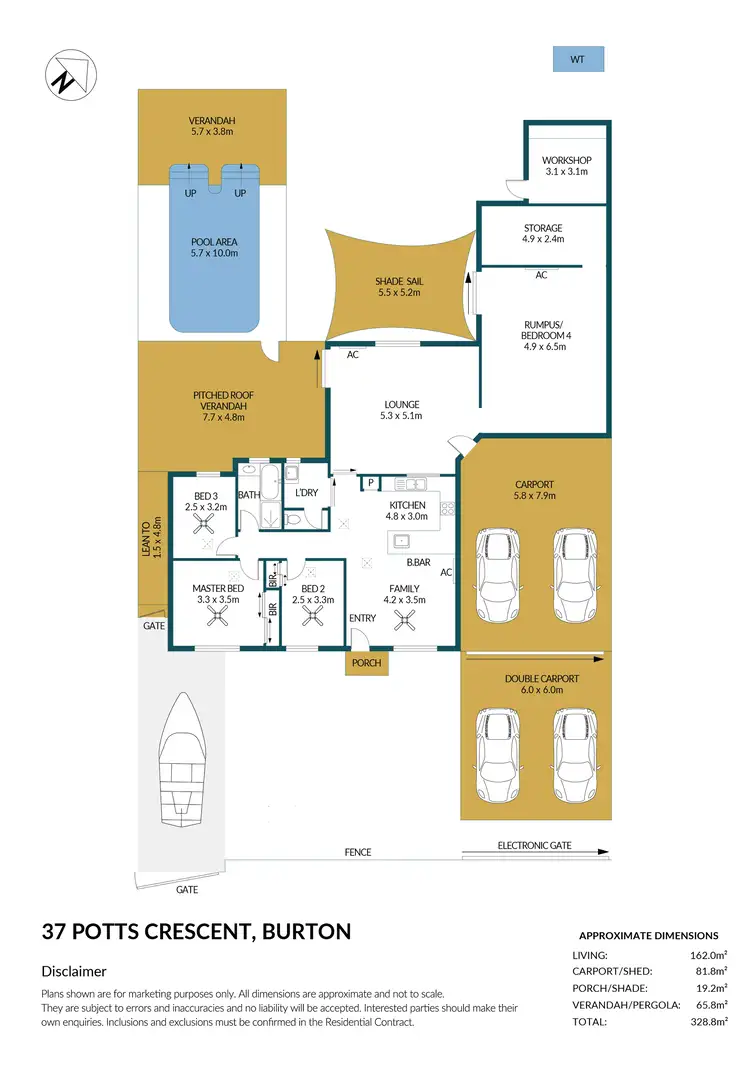 Floorplan of Homely house listing, 37 Potts Crescent, Burton SA 5110