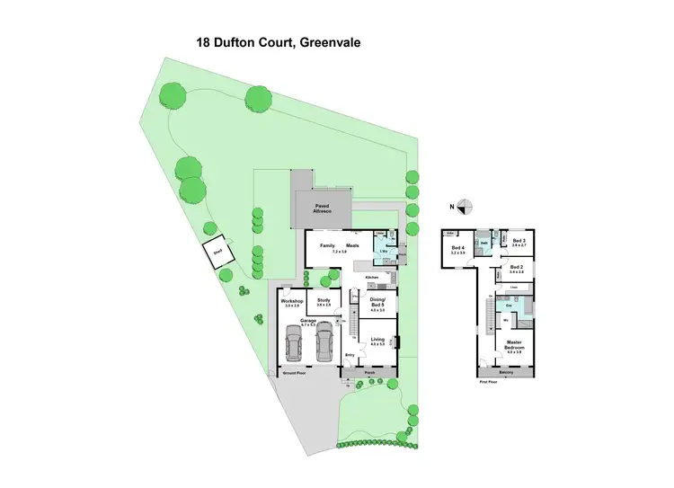 Floorplan of Homely house listing, 18 Dufton Court, Greenvale VIC 3059