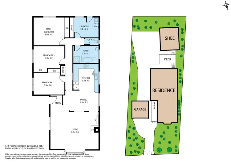Floorplan of Homely house listing, 611 Hitchcock Road, Buninyong VIC 3357