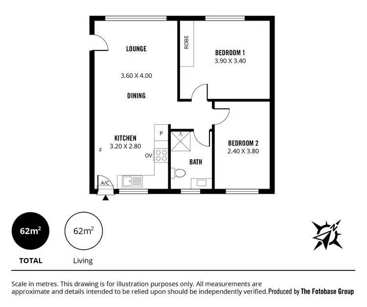 Floorplan of Homely unit listing, 2/555 Torrens Road, St Clair SA 5011
