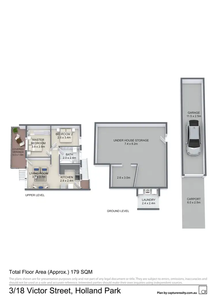 Floorplan of Homely unit listing, 3/18 Victor Street, Holland Park QLD 4121