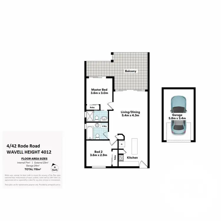 Floorplan of Homely unit listing, 4/42 Rode Road, Wavell Heights QLD 4012