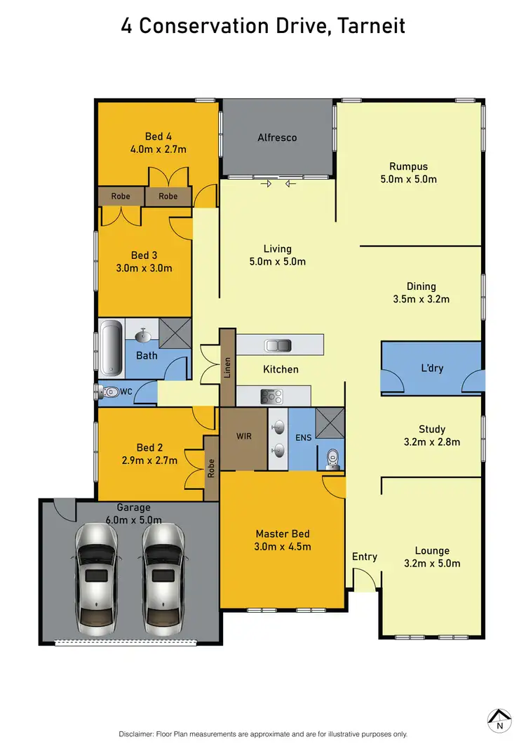 Floorplan of Homely house listing, 4 CONSERVATION DRIVE, Tarneit VIC 3029
