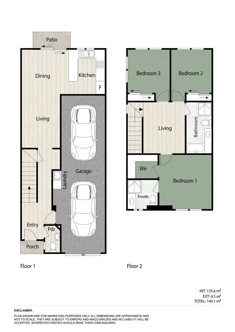 Floorplan of Homely townhouse listing, 1/15 Waler Close, Mango Hill QLD 4509